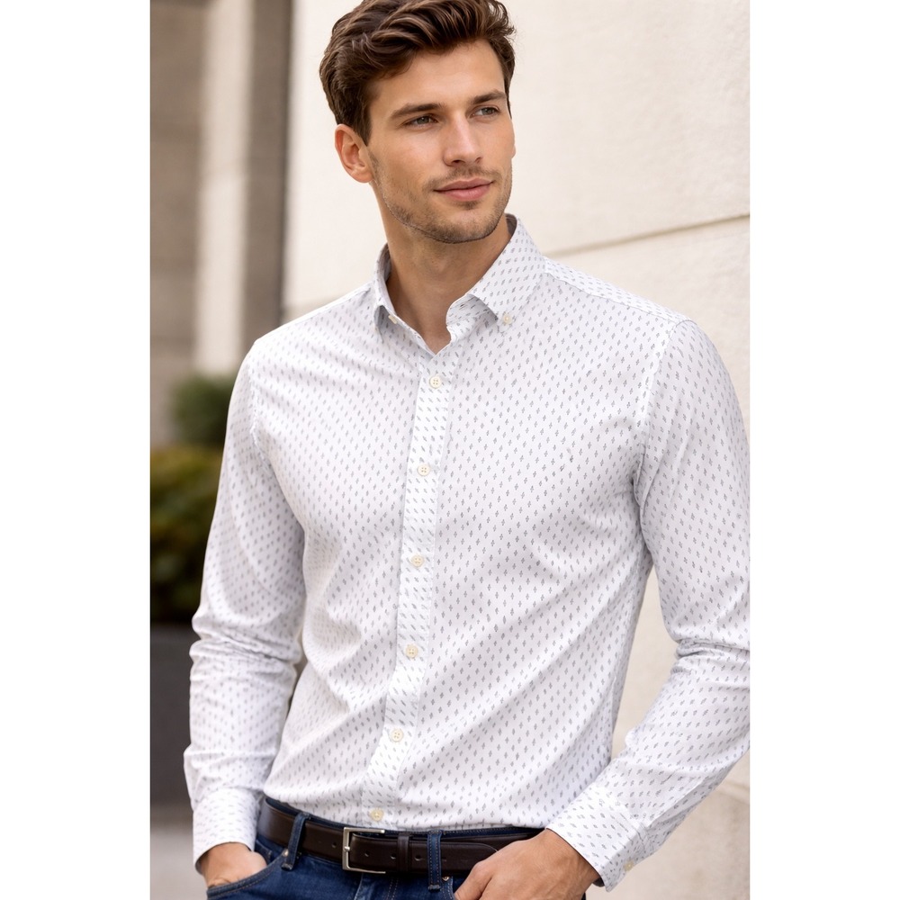 Ben Sherman Slim Fit Stretch Button-Up Shirt |‎ Men's Small